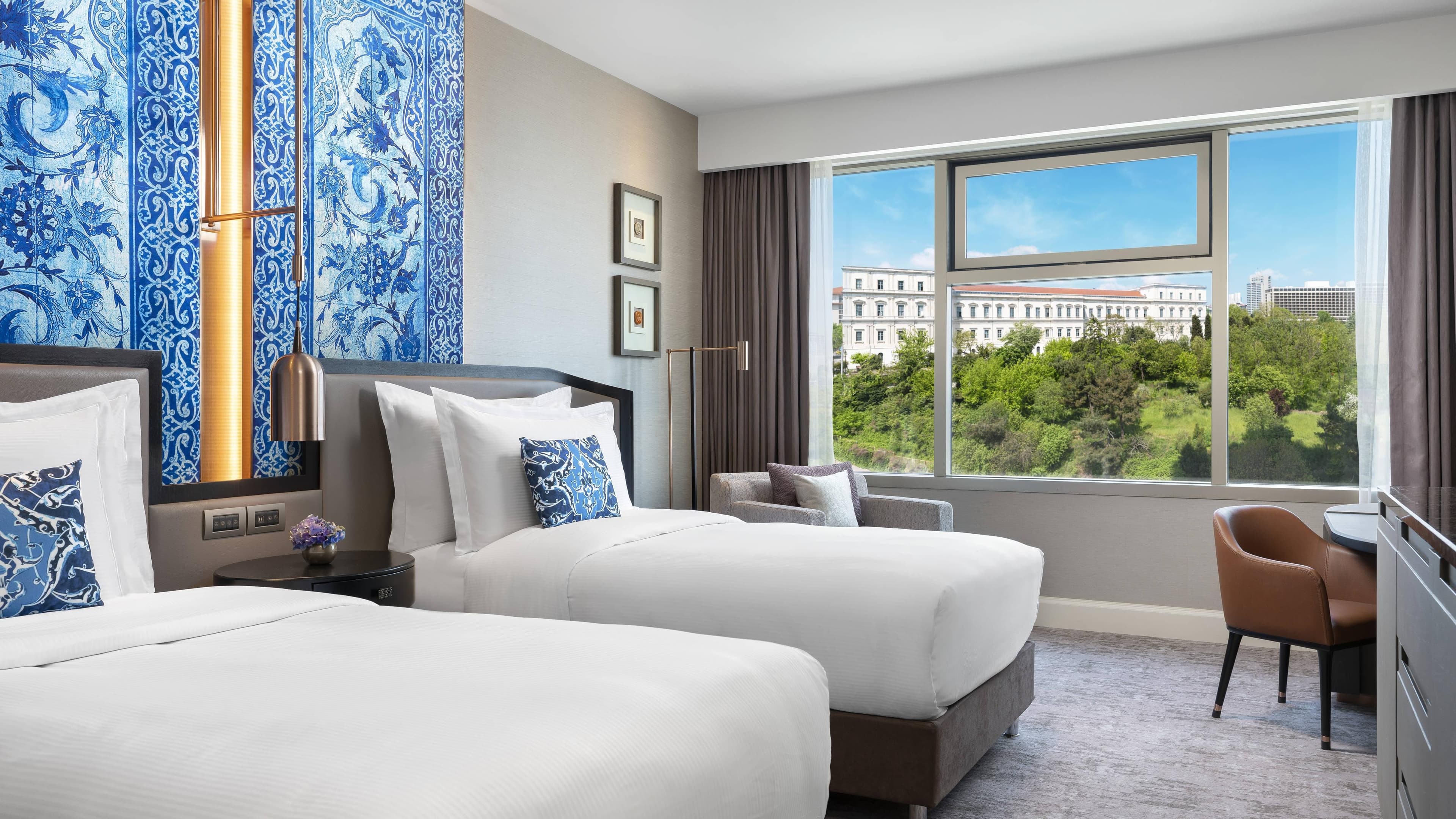 Twin Room with Park View - Image 1