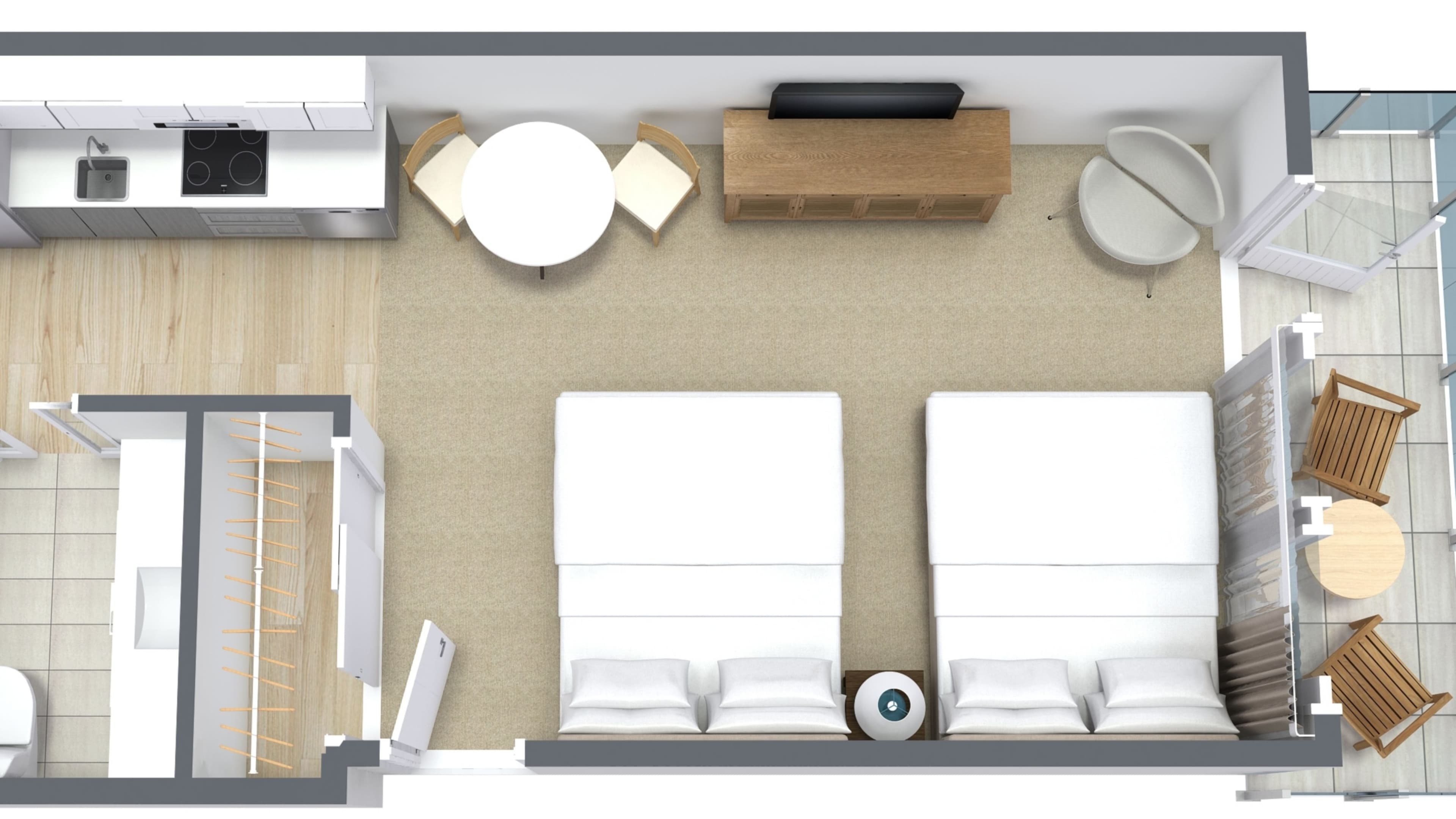 Studio 2 Beds Urban View - Image 4