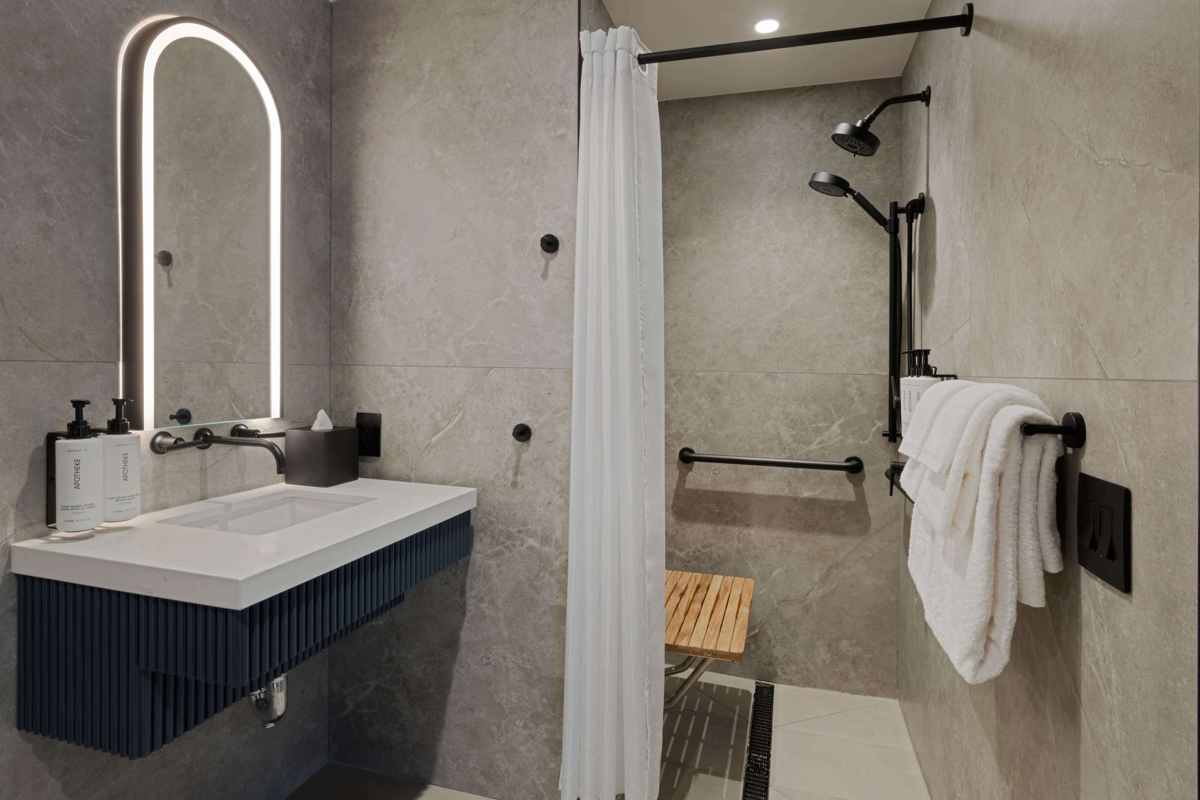 1 King Standard Mobility Accessible Transfer Shower - Image 2