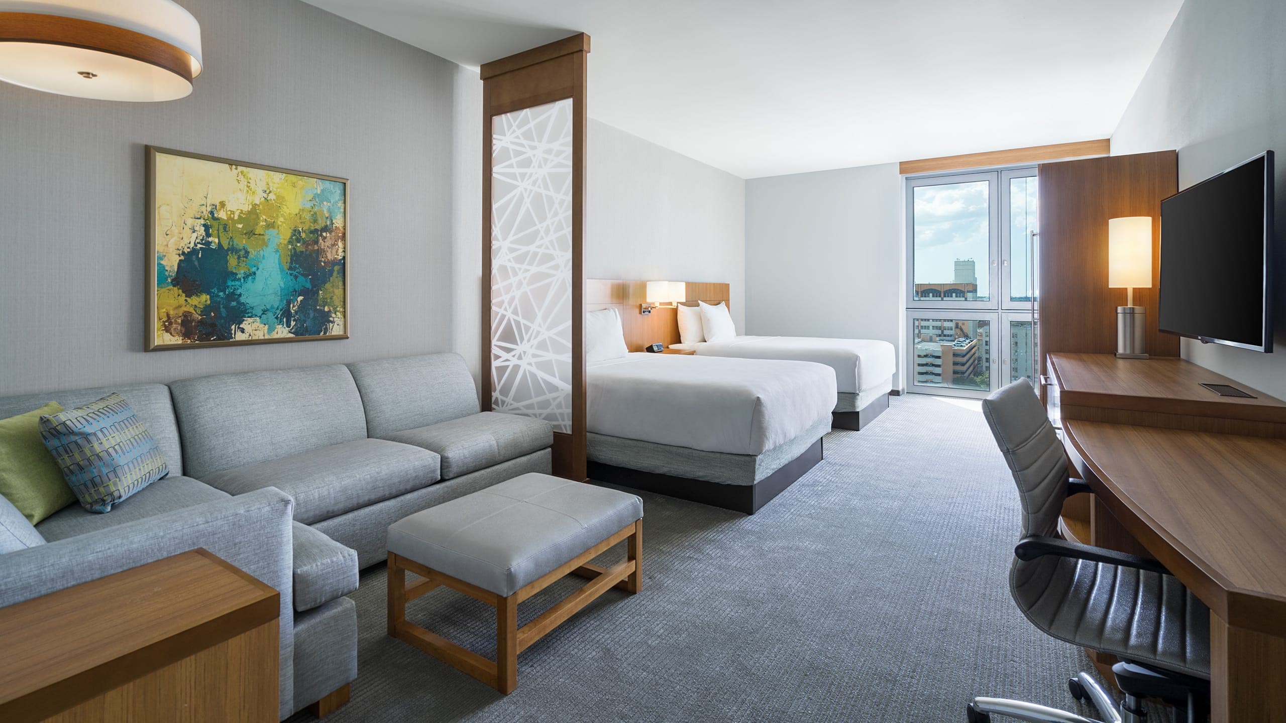 Two Queen Bed (Plus Sofa Bed) - Image 1