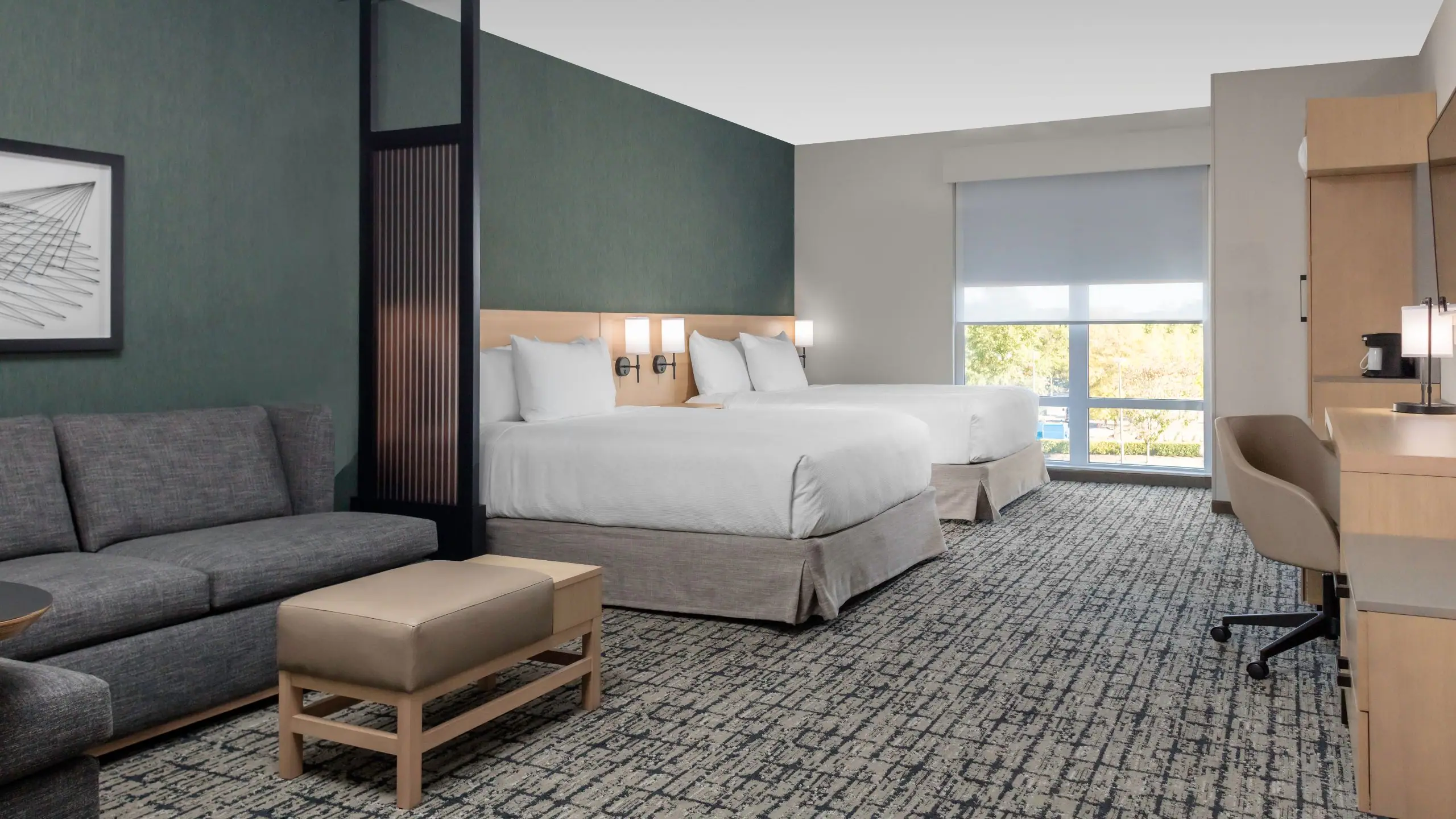 Two Queen Beds (Plus Sofa Bed) - Image 1