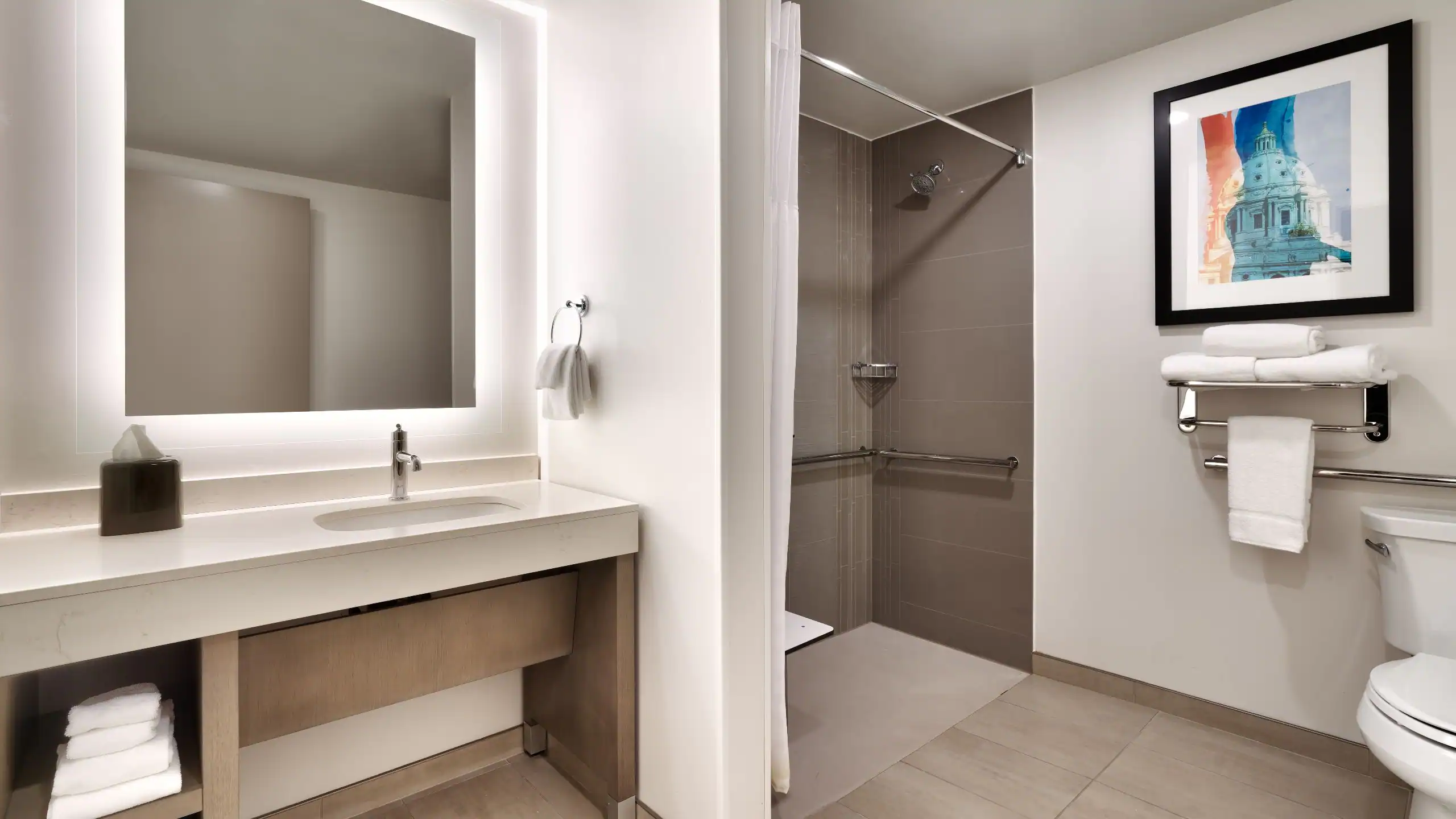 Accessible Den | King Bed / Roll-In Shower - Image 1
