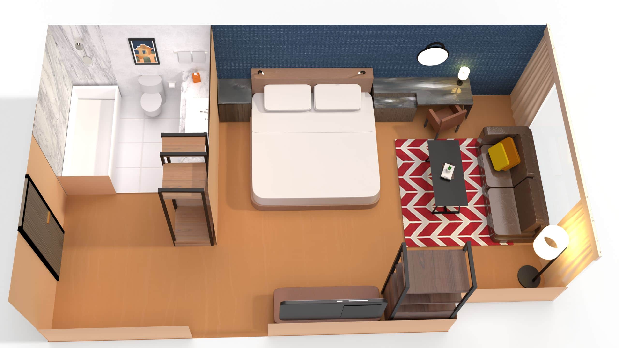 1 King Bed - Image 3