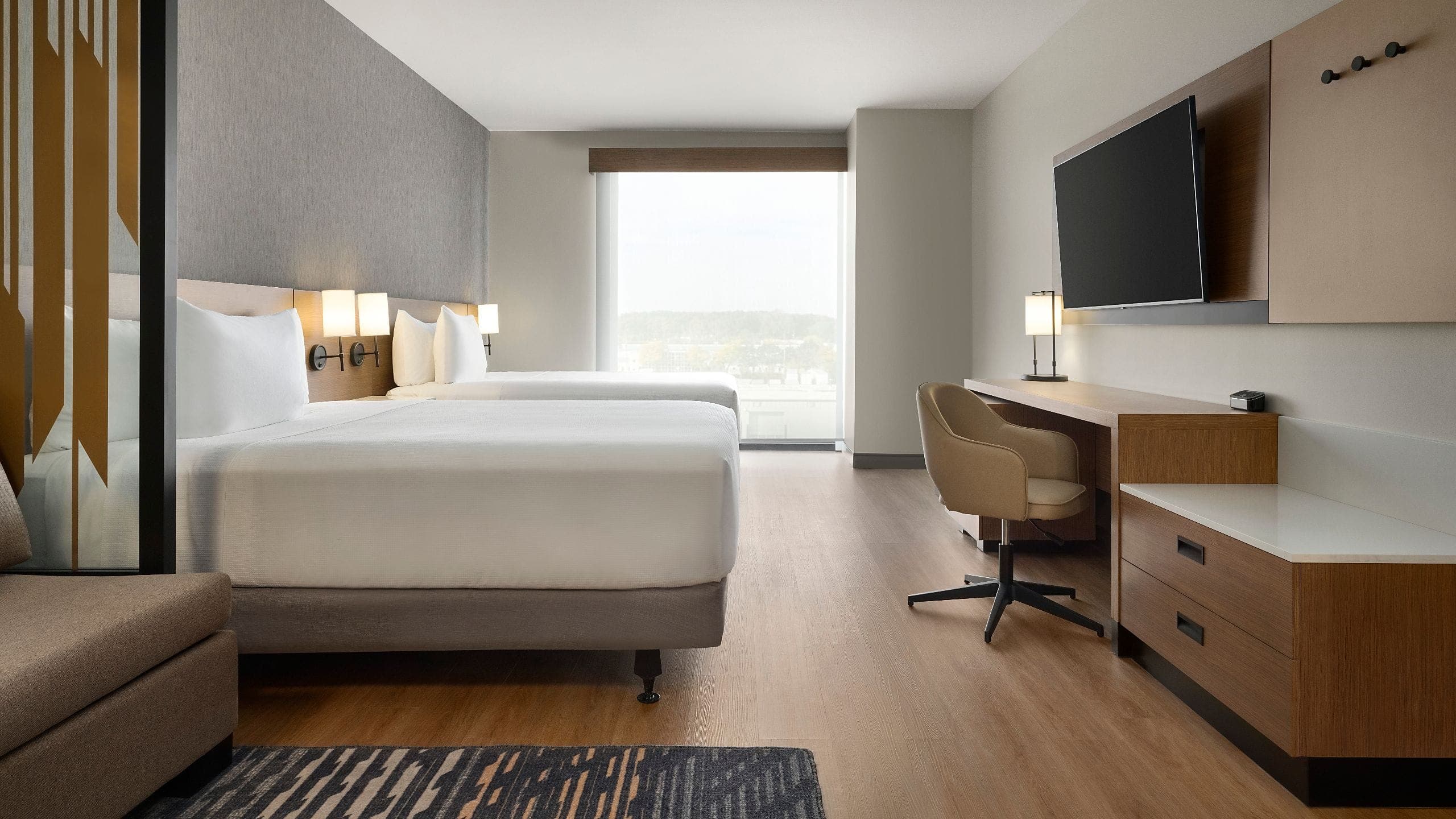 Accessible 2 Queen Beds with Roll-In Shower (Plus Sofa Bed) - Image 1