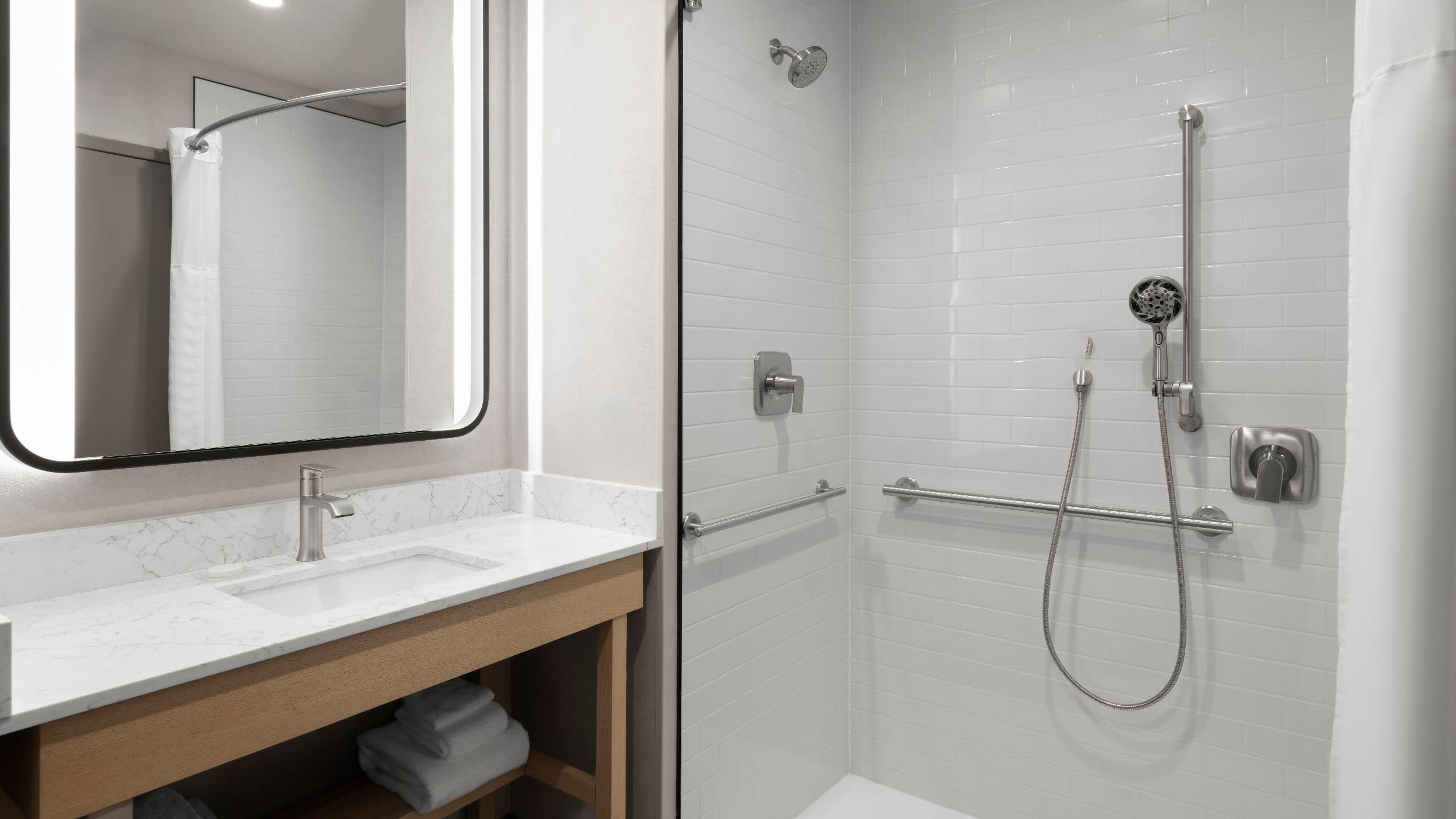 1 King Bed Accessible Roll-In Shower - Image 3