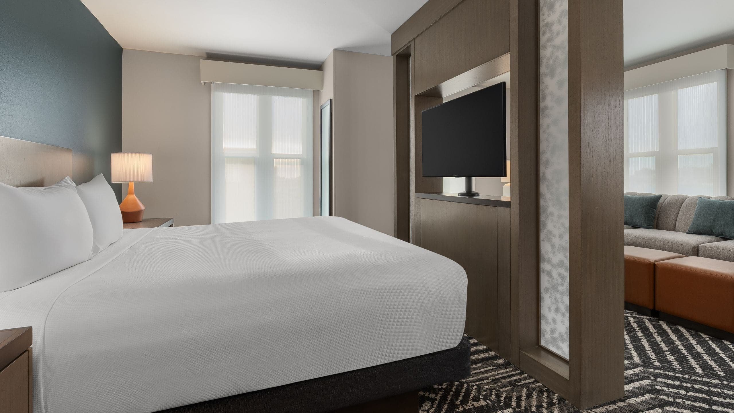 Accessible Studio King with Kitchen and Sofabed and Roll-In Shower - Image 4