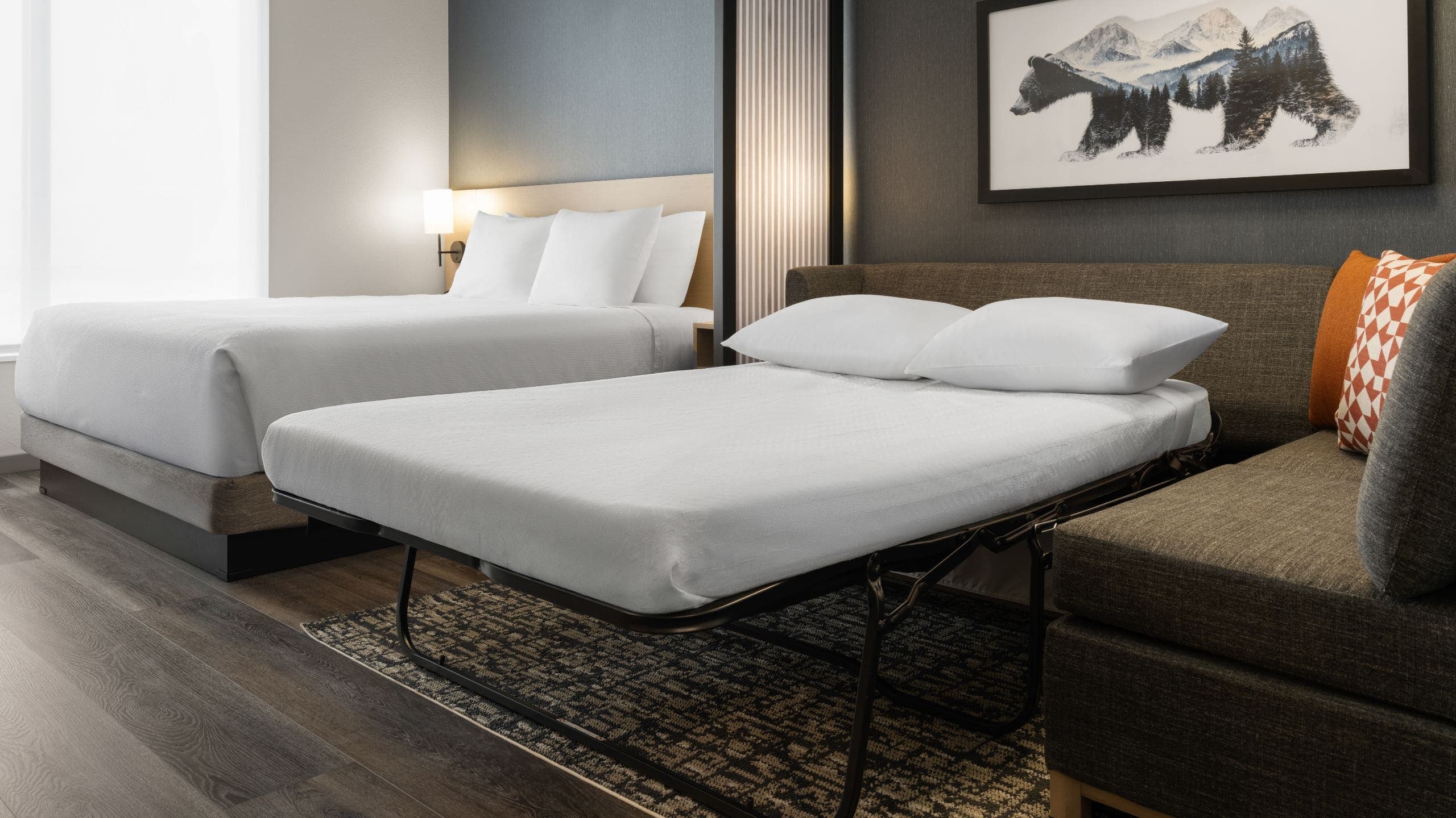 1 King Bed with Sofa Bed - Image 1