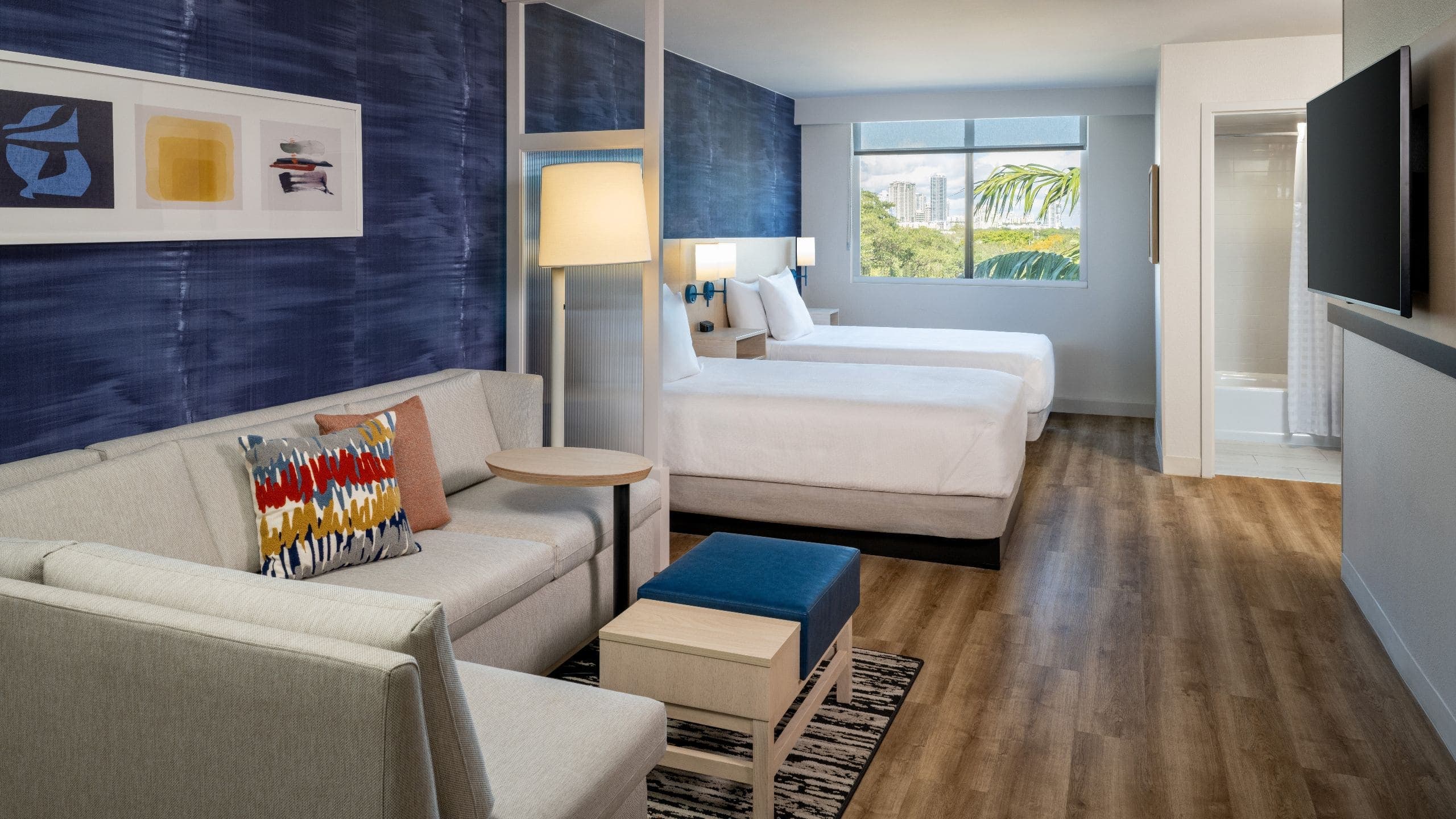 Two Double Beds (with sofa bed) - Image 1