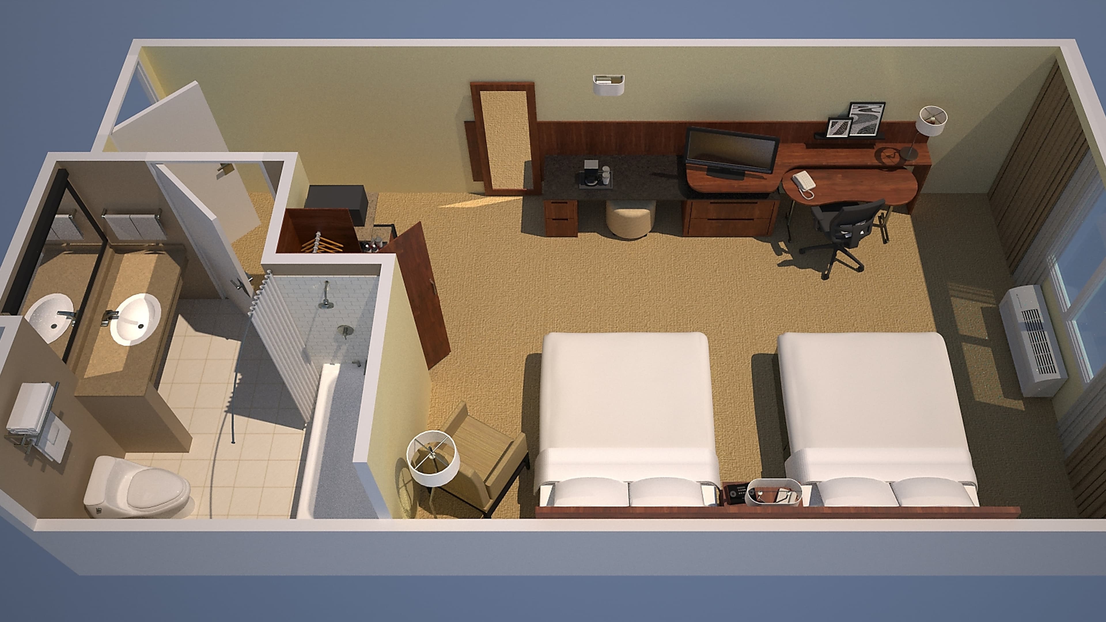 Queen Queen Guest Room - Image 8