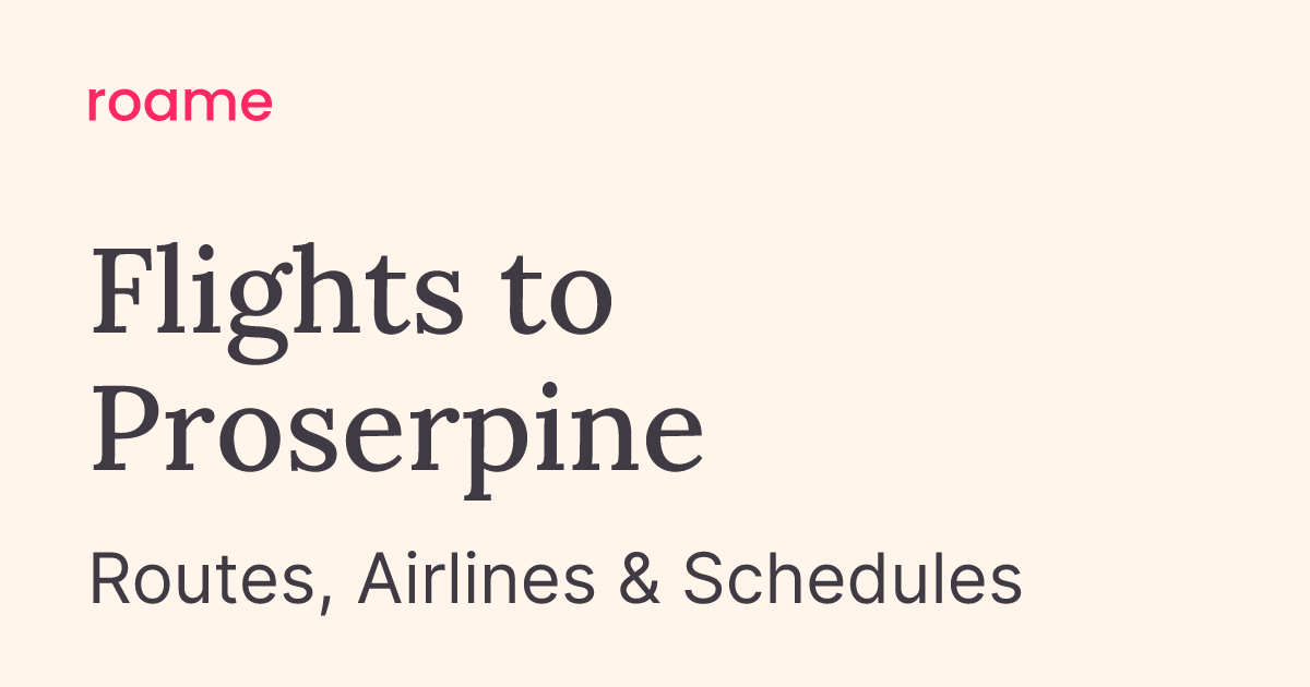 Flights to Proserpine (PPP): Routes & Airlines | Roame