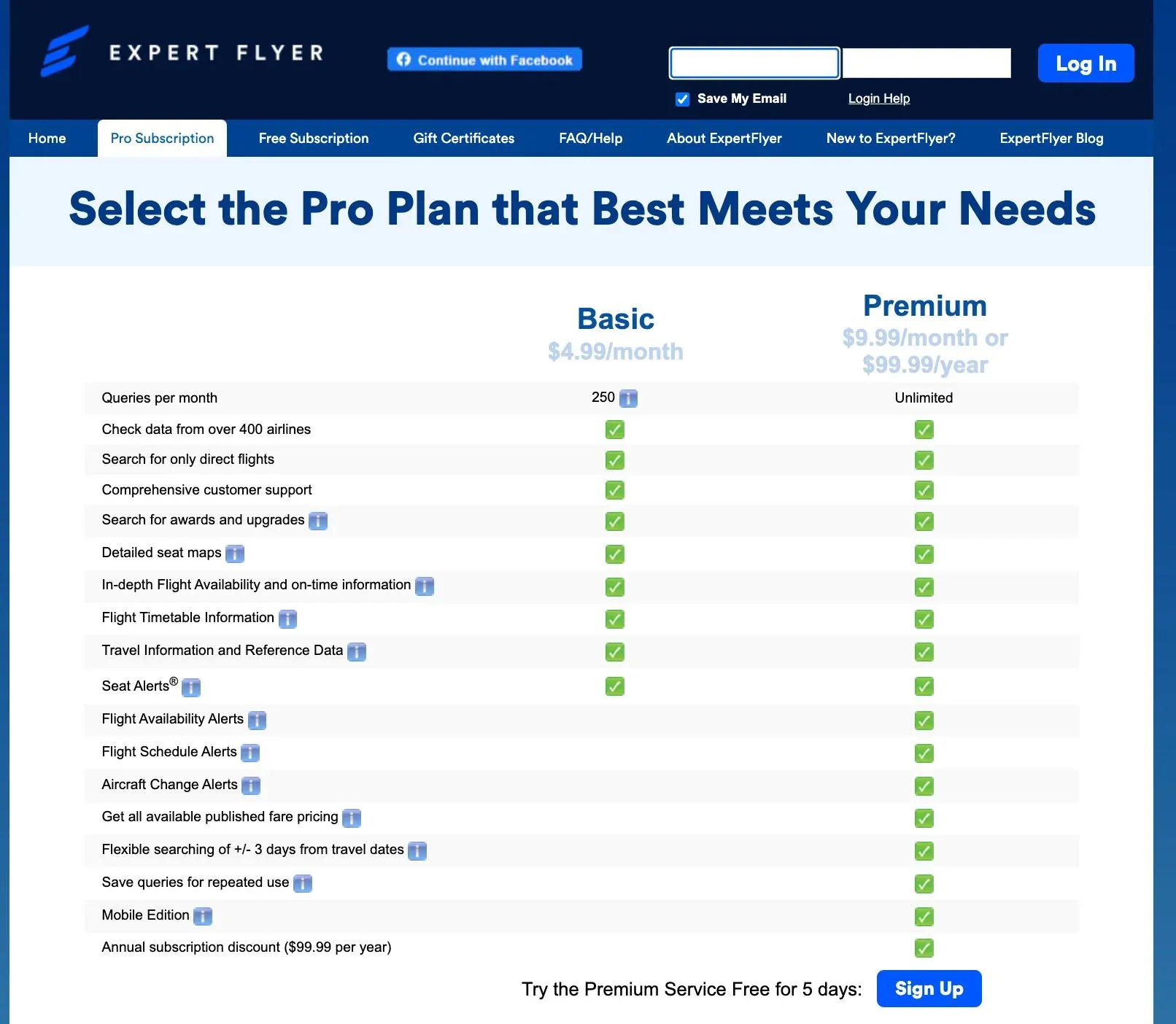 Expert Flyer