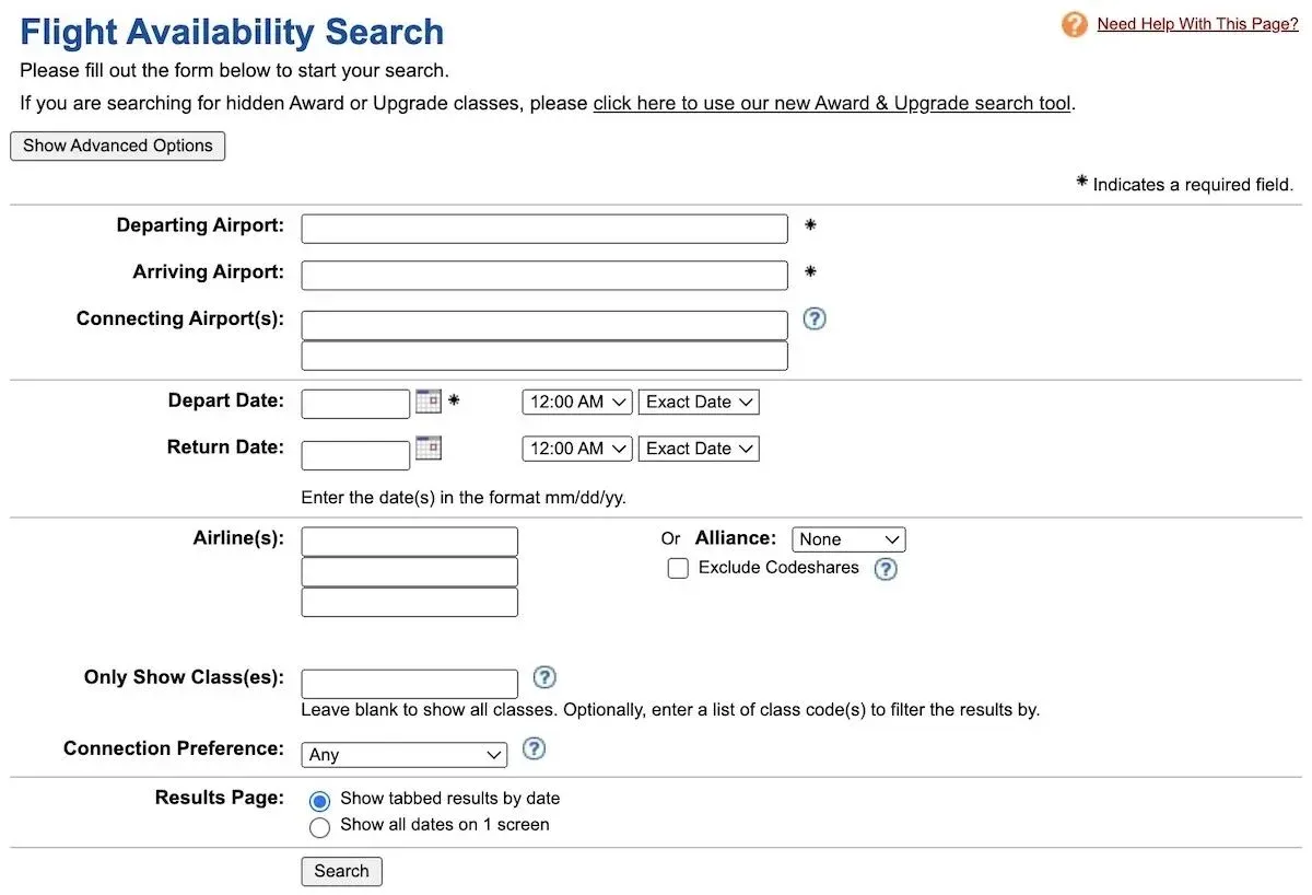 flight search