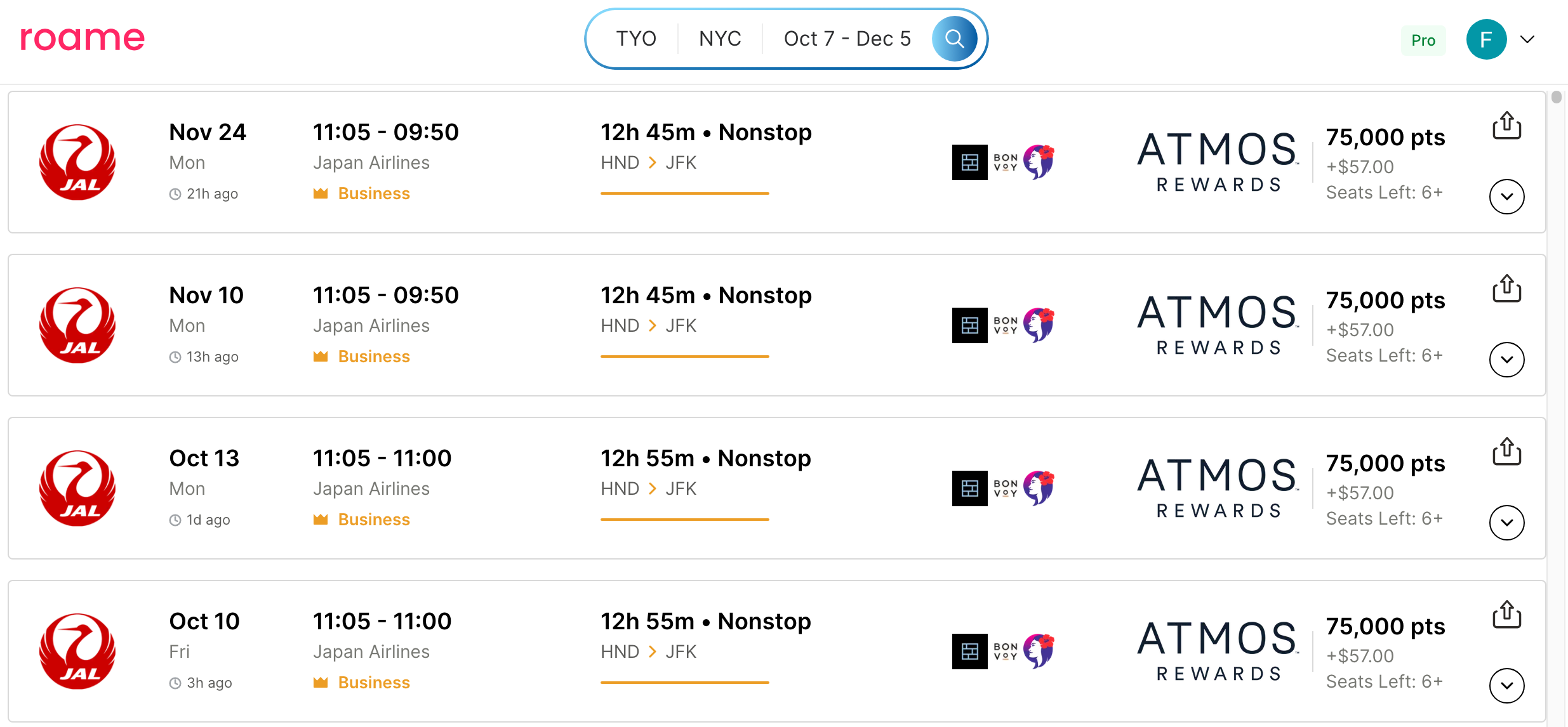 JAL A350 Business Class